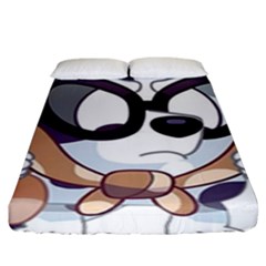 Bluey Funny Fitted Sheet (king Size)