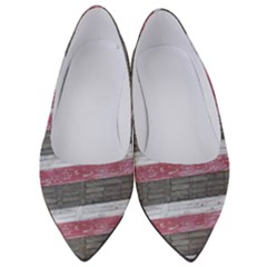 Vintage Vibrant Stripes Pattern Print Design Women s Low Heels