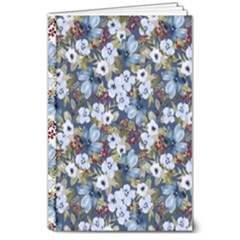 Blue Garden 1 Blue Garden 2 8  X 10  Hardcover Notebook