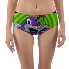 blink 182 Reversible Mid-Waist Bikini Bottoms