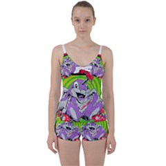 blink 182 Tie Front Two Piece Tankini