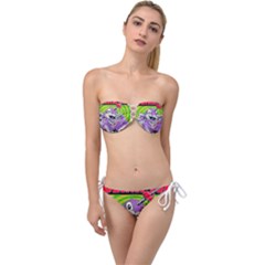 blink 182 Twist Bandeau Bikini Set