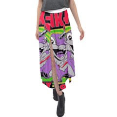 blink 182 Velour Split Maxi Skirt