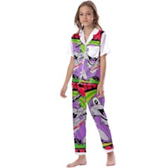 blink 182 Kids  Satin Short Sleeve Pajamas Set