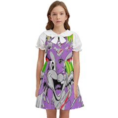 blink 182 Kids  Bow Tie Puff Sleeve Dress