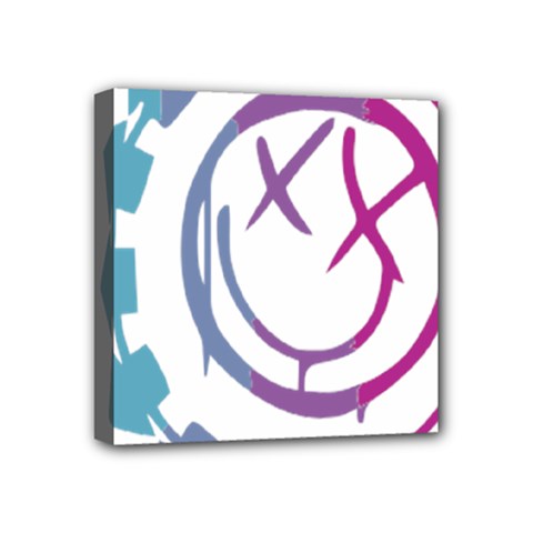 Blink 182 Logo Mini Canvas 4  X 4  (stretched)