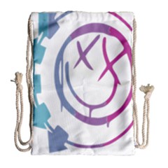 Blink 182 Logo Drawstring Bag (large) by avitendut