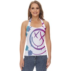 Blink 182 Logo Basic Halter Top by avitendut