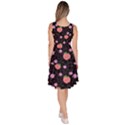 Dark Blossom Peaches Knee Length Skater Dress With Pockets View4