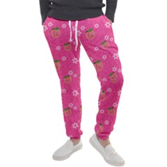 Pink Blossom Peaches Jogger Sweatpants by SpankoGoods