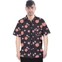 Dark Blossom Peaches Hawaiian Shirt View1