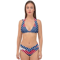 Illustrations Stars Double Strap Halter Bikini Set