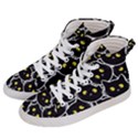 Cat Pattern Pet Drawing Eyes Men s Hi-Top Skate Sneakers View2