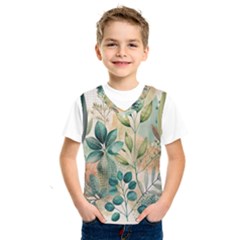 Flowers Spring Kids  Basketball Tank Top