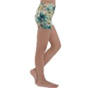 Flowers Spring Kids  Lightweight Velour Yoga Shorts View3