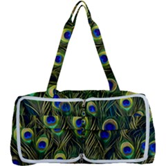 Peacock Pattern Multi Function Bag