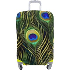 Peacock Pattern Luggage Cover (large)