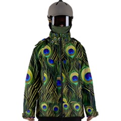 Peacock Pattern Men s Zip Ski And Snowboard Waterproof Breathable Jacket