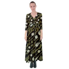 Sea Weed Salt Water Button Up Maxi Dress