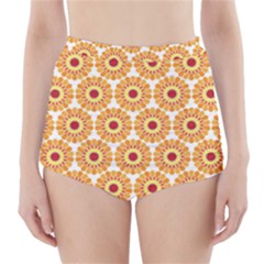 Pattern Shape Design Art Drawing High-waisted Bikini Bottoms