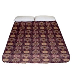 Mandala Flower 1 Mandala Flower  Fitted Sheet (king Size)