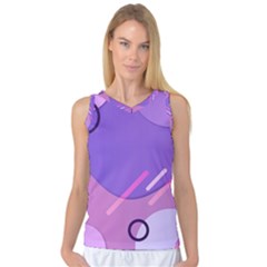 Colorful Labstract Wallpaper Theme Women s Basketball Tank Top by Apen