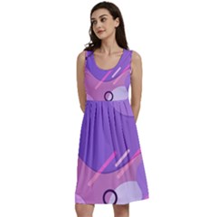 Colorful Labstract Wallpaper Theme Classic Skater Dress