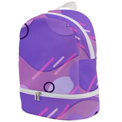 Colorful Labstract Wallpaper Theme Zip Bottom Backpack