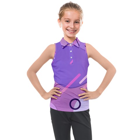 Colorful Labstract Wallpaper Theme Kids  Sleeveless Polo T-shirt by Apen