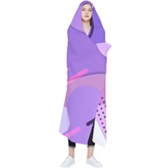 Colorful Labstract Wallpaper Theme Wearable Blanket by Apen