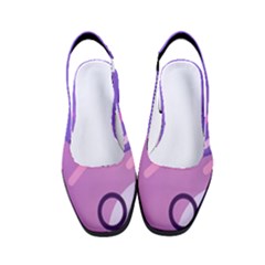 Colorful Labstract Wallpaper Theme Women s Classic Slingback Heels