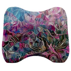 Pink Swirls Flow Velour Head Support Cushion