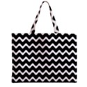 Wave Pattern Wavy Halftone Zipper Mini Tote Bag View1