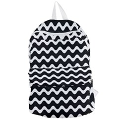Wave Pattern Wavy Halftone Foldable Lightweight Backpack