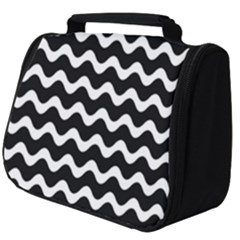 Wave Pattern Wavy Halftone Full Print Travel Pouch (big)