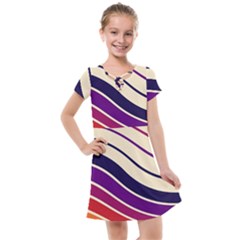 Angles Design Pattern Retro Kids  Cross Web Dress