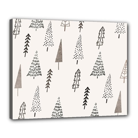 Christmas Tree Trees Nature Canvas 20  X 16  (stretched)