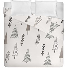 Christmas Tree Trees Nature Duvet Cover Double Side (king Size) by Maspions