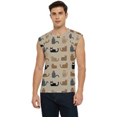 Cat Pattern Texture Animal Men s Raglan Cap Sleeve T-shirt by Maspions