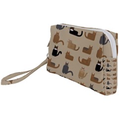 Cat Pattern Texture Animal Wristlet Pouch Bag (small)