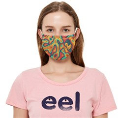Paper Cut Abstract Pattern Cloth Face Mask (adult)