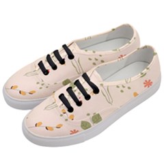 Spring Art Floral Pattern Design Women s Classic Low Top Sneakers