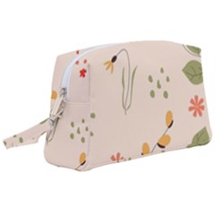 Spring Art Floral Pattern Design Wristlet Pouch Bag (large)