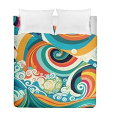 Waves Ocean Sea Abstract Whimsical Duvet Cover Double Side (full/ Double Size)