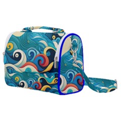 Waves Wave Ocean Sea Abstract Whimsical Satchel Shoulder Bag