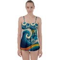 Waves Ocean Sea Abstract Whimsical Art Babydoll Tankini Set View1