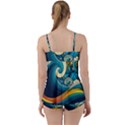 Waves Ocean Sea Abstract Whimsical Art Babydoll Tankini Set View2