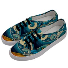 Waves Ocean Sea Abstract Whimsical Art Men s Classic Low Top Sneakers