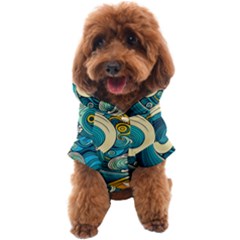 Waves Ocean Sea Abstract Whimsical Art Dog Coat