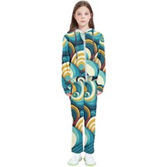 Wave Waves Ocean Sea Abstract Whimsical Kids  Tracksuit